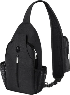 BROADREAM Crossbody Sling Backpack Waterproof Sling Bag for Women Men Anti Theft Crossbody Bags with RFID Blocking Hiking Backpack