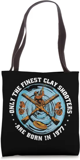 Clay Shooters Vintage 1977 birthday clay-pigeons shooting Tote Bag