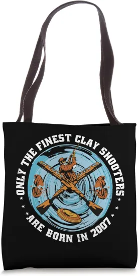 Clay Shooters Vintage 2007 birthday clay-pigeons shooting Tote Bag