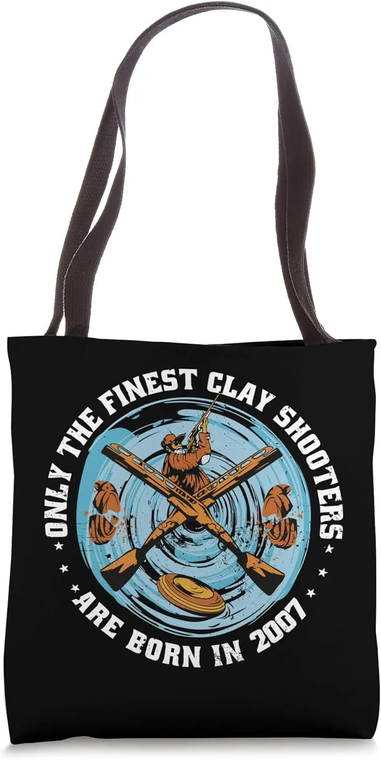 Clay Shooters Vintage 2007 birthday clay-pigeons shooting Tote Bag