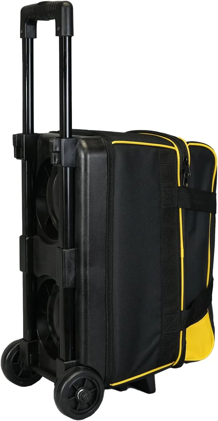 ELITE Basic Bowling Bag Double (2) Ball Roller with Rolling Wheels