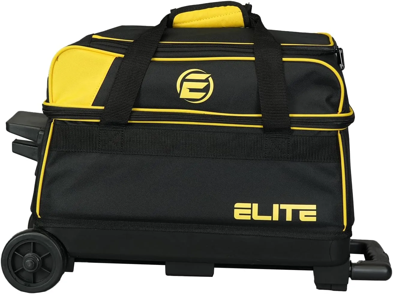 ELITE Basic Bowling Bag Double (2) Ball Roller with Rolling Wheels