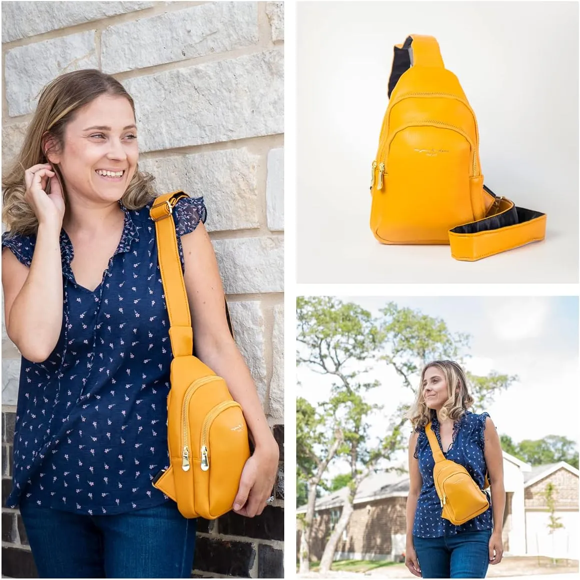 Haytijoe Crossbody Bags for Women Leather Sling Bag Anti-theft Cross Body Bag Travel Sling Purse Chest Bags Fanny Packs