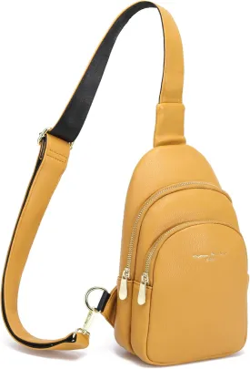 Haytijoe Crossbody Bags for Women Leather Sling Bag Anti-theft Cross Body Bag Travel Sling Purse Chest Bags Fanny Packs
