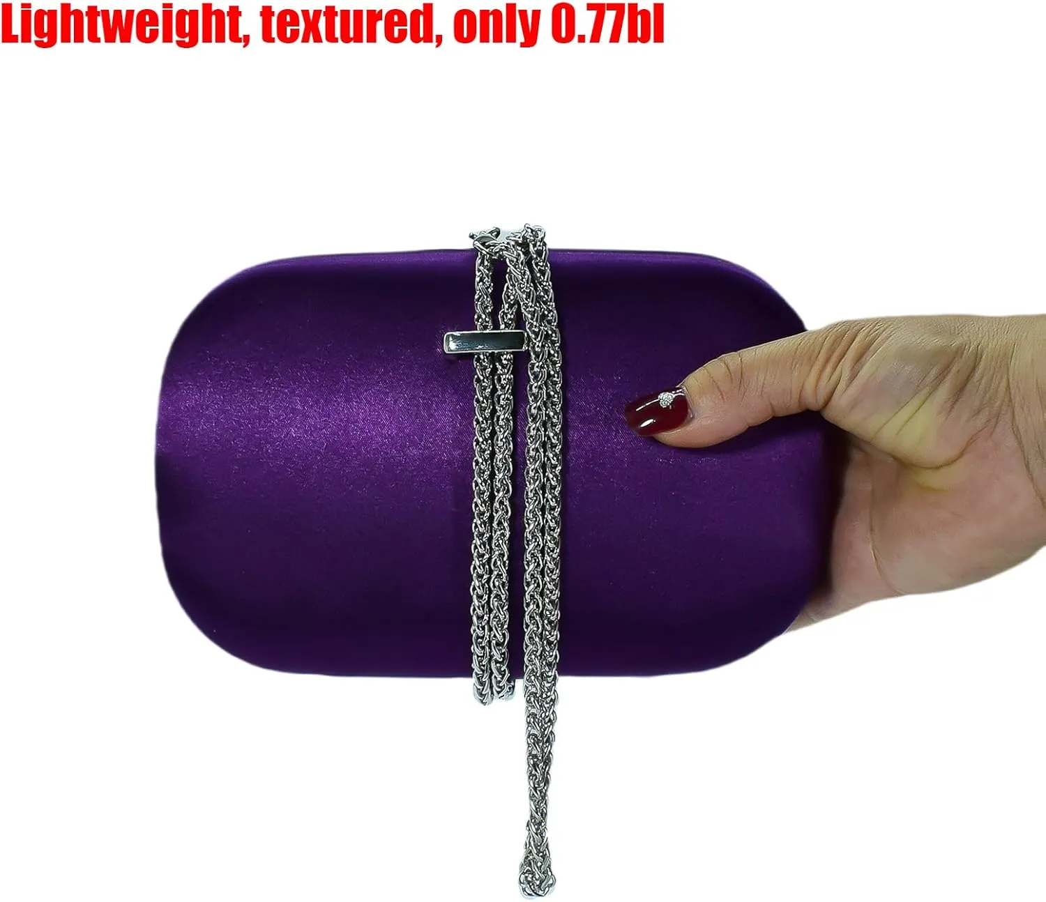 HUANG ZHUANG Elegant Velvet Clutch Satin Evening Handbag Women Party Bag Bridal Purse for Wedding Prom Formal