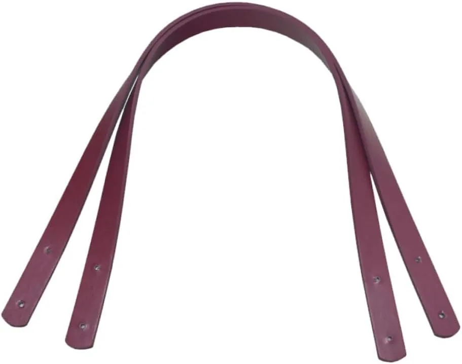 LIFKOME 2Pcs PU Leather Handbag Handles with Rivets Tote Bag Replacement Accessories for DIY Pouch Color Stylish Upgrade for Womens Bags