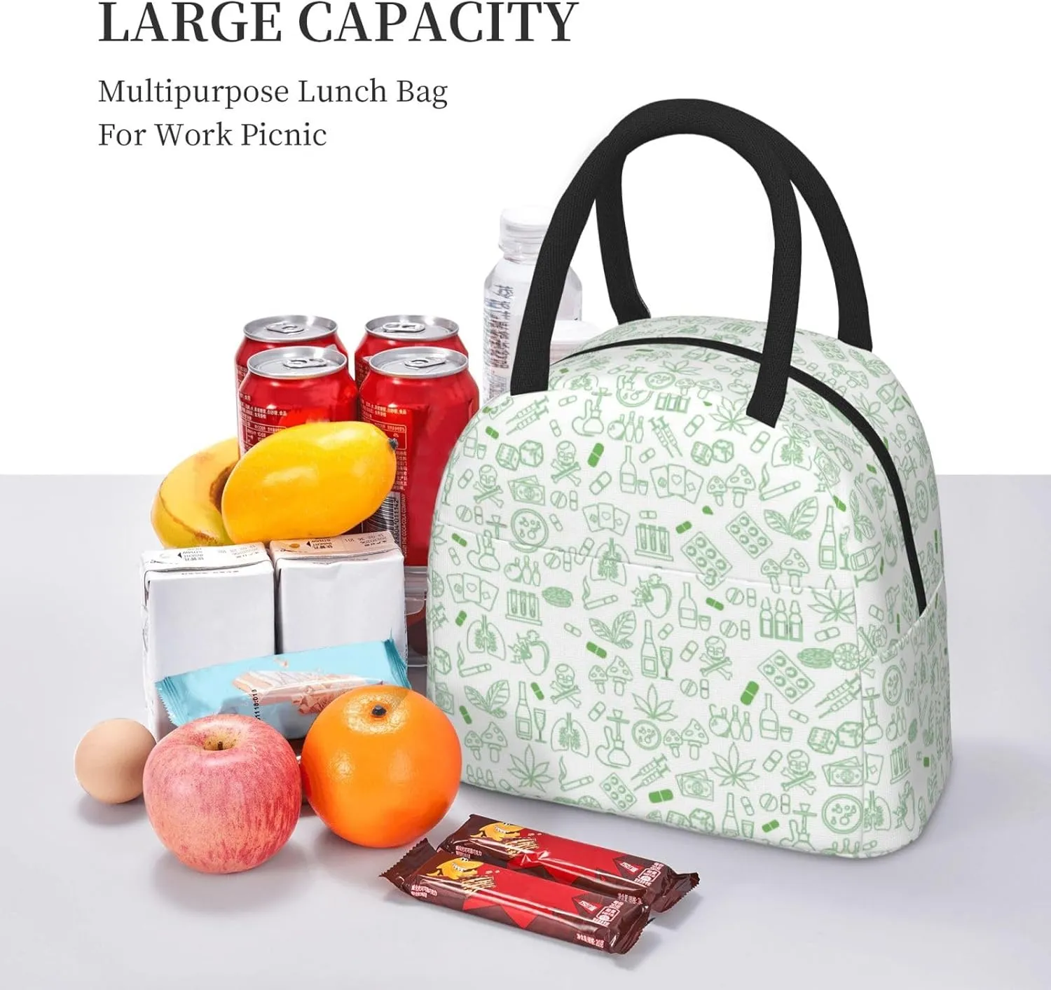 Lunch Bag Lunch Box for women & Men, Insulated Lunch Bag Leakproof Cooler Food Lunch Containers Reusable Durable Lunch Box, Lunch Tote Bags for Work, Travel, Outdoorhabits line