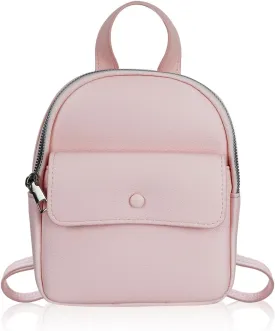 Mini Backpack Cute Backpack, PU Leather Small Backpack Purse for Women and Girls,Stylish Womens Backpack Purse (pink)