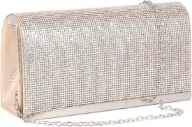Naimo Bling Shiny Rhinestone Wedding Evening Party Clutch Handbag Purse