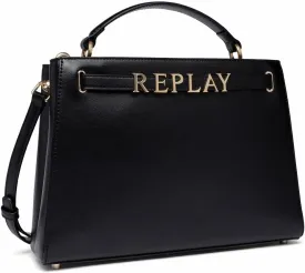 Replay Women's Handbag with Shoulder Strap, Black (Black 098), One Size, 098 Black, Einheitsgre