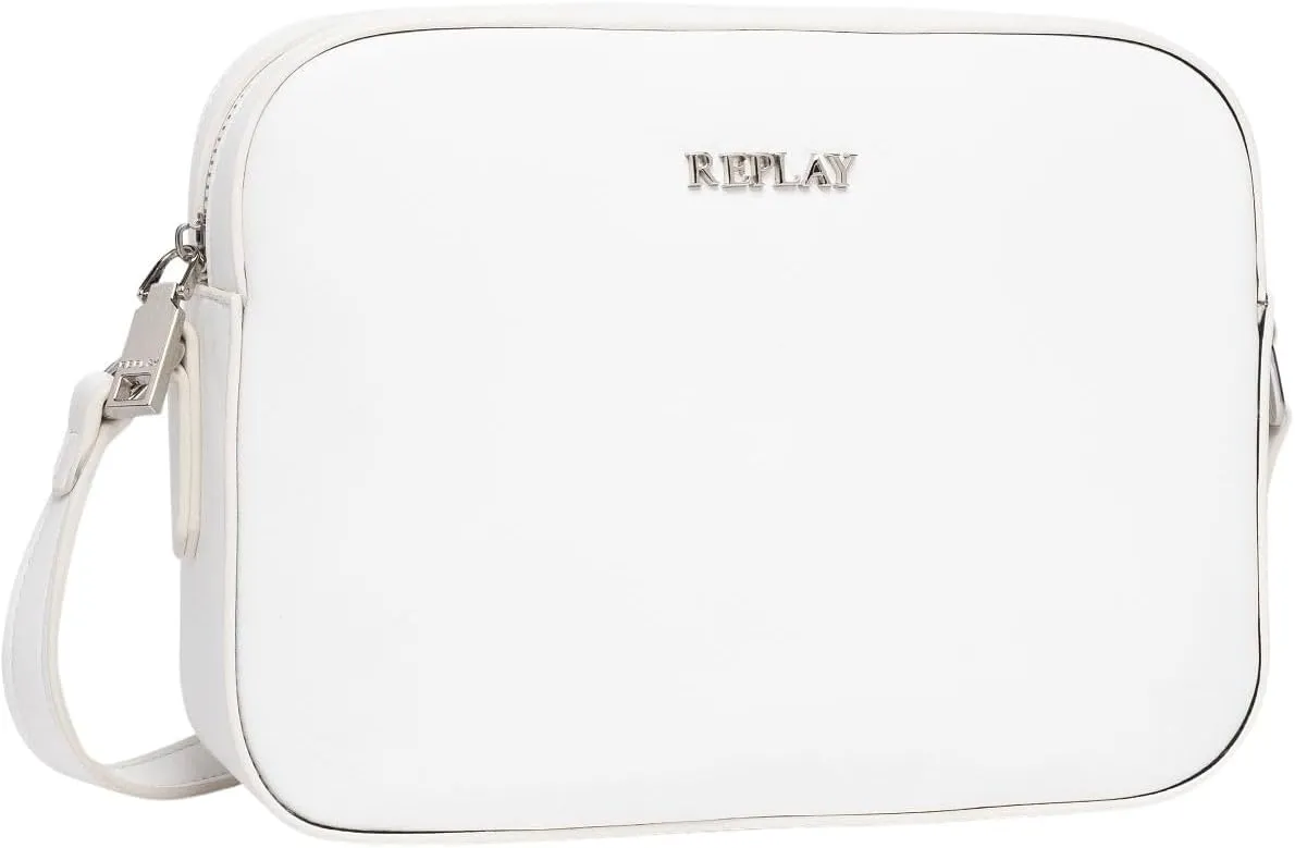 Replay Women's Shoulder Bag Small, Opt White 001, Einheitsgre