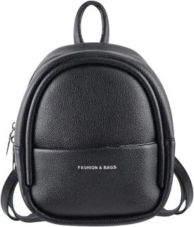 Small Backpacks, PU Leather Small Backpack Purse for Women, Stylish Mini Backpack Cute Backpack (black)