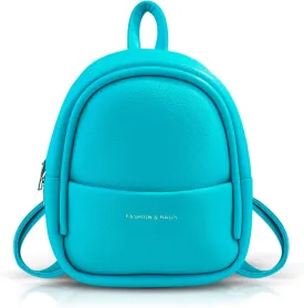 Small Backpacks, PU Leather Small Backpack Purse for Women, Stylish Mini Backpack Cute Backpack (blue)