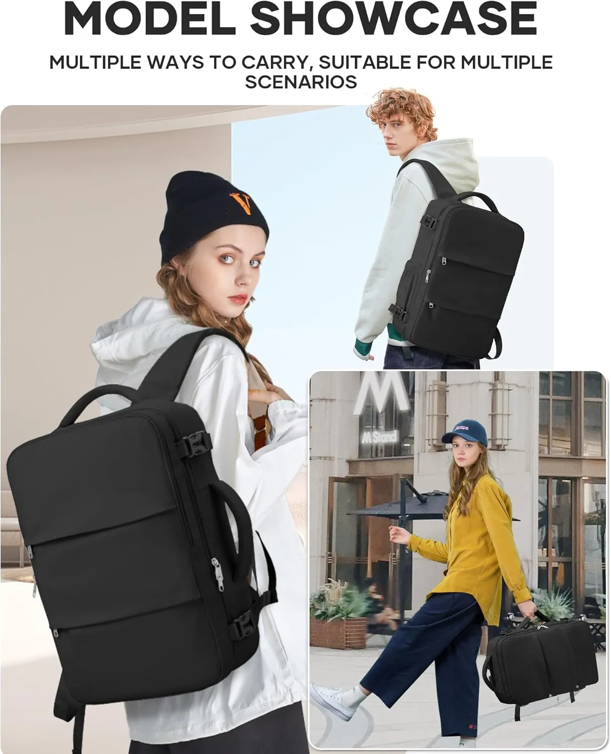 Travel Backpack For Women Men Carry On Backpack For Traveling On Airplanes Personal Item Travel Bag laptop backpacks