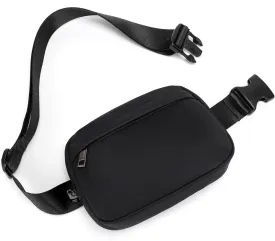 Unisex Belt Bag Fanny pack crossbody bags Everywhere Waist packs with Adjustable Strap (BLACK)