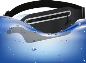 Waterproof Fanny Pack Women Kids Men Running Belt Bag for Phone Waist Bag,Swimming Waist Pack Slim Dry Bags,Kayaking,Beach,Water Sports,Hiking,GYM,Workout,Exercise,Walking,Runners Pouch Black