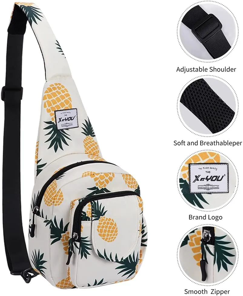 XEYOU Small Sling Bag - Lightweight One Strap Backpack Hiking Crossbody Chest Bag - Unisex Shoulder Daypack